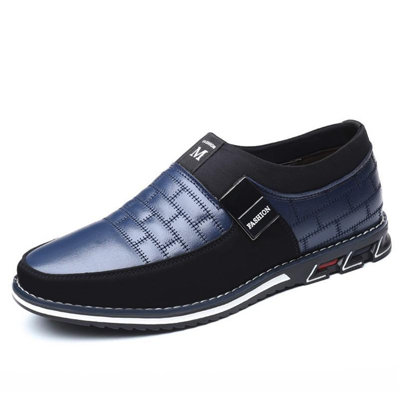 Men's Casual Suede Panelled Slip-One Shoes - Image 2